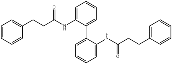 N,N'-2,2'-biphenyldiylbis(3-phenylpropanamide) Struktur