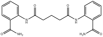 N,N'-bis[2-(aminocarbonyl)phenyl]pentanediamide Struktur