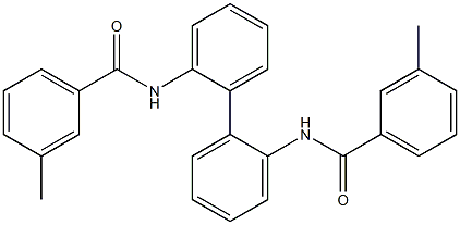 N,N'-2,2'-biphenyldiylbis(3-methylbenzamide) Struktur