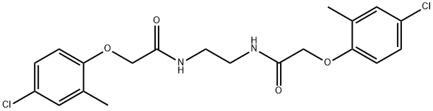 N,N'-1,2-ethanediylbis[2-(4-chloro-2-methylphenoxy)acetamide] Struktur