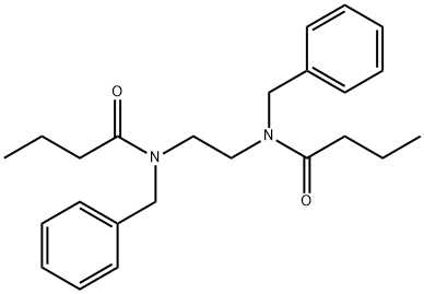 N,N'-1,2-ethanediylbis(N-benzylbutanamide) Struktur