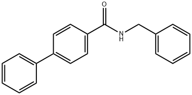 N-benzyl-4-biphenylcarboxamide Struktur