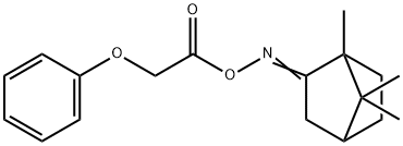 1,7,7-trimethylbicyclo[2.2.1]heptan-2-one O-(2-phenoxyacetyl)oxime Struktur