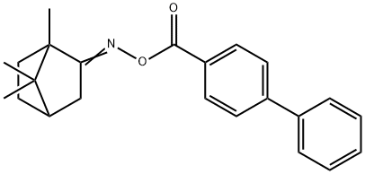 1,7,7-trimethylbicyclo[2.2.1]heptan-2-one O-(4-biphenylylcarbonyl)oxime Struktur