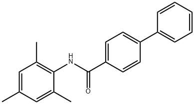 N-mesityl-4-biphenylcarboxamide Struktur