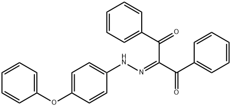 2-[(4-phenoxyphenyl)hydrazono]-1,3-diphenyl-1,3-propanedione Struktur