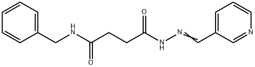 N-benzyl-4-oxo-4-[2-(3-pyridinylmethylene)hydrazino]butanamide Struktur