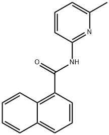 N-(6-methylpyridin-2-yl)naphthalene-1-carboxamide Struktur