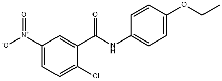 2-chloro-N-(4-ethoxyphenyl)-5-nitrobenzamide Struktur