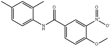 N-(2,4-dimethylphenyl)-4-methoxy-3-nitrobenzamide Struktur