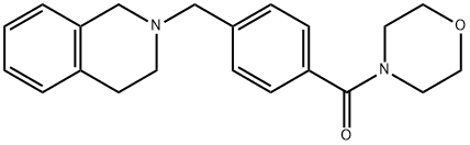 [4-(3,4-dihydro-1H-isoquinolin-2-ylmethyl)phenyl]-morpholin-4-ylmethanone Struktur