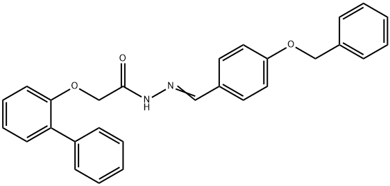 N'-[4-(benzyloxy)benzylidene]-2-(2-biphenylyloxy)acetohydrazide Struktur