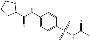 N-[4-(acetylsulfamoyl)phenyl]oxolane-2-carboxamide Struktur