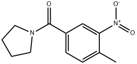 (4-methyl-3-nitrophenyl)(pyrrolidin-1-yl)methanone Struktur