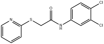 N-(3,4-dichlorophenyl)-2-(pyridin-2-ylsulfanyl)acetamide Struktur