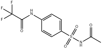 N-[4-(acetylsulfamoyl)phenyl]-2,2,2-trifluoroacetamide Struktur