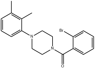 (2-bromophenyl)-[4-(2,3-dimethylphenyl)piperazin-1-yl]methanone Struktur