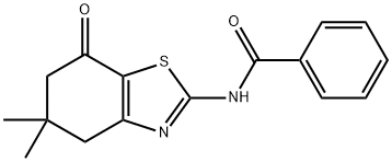 N-(5,5-dimethyl-7-oxo-4,5,6,7-tetrahydrobenzo[d]thiazol-2-yl)benzamide Struktur