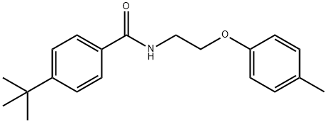 4-tert-butyl-N-[2-(4-methylphenoxy)ethyl]benzamide Struktur