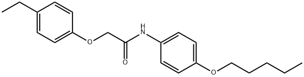 2-(4-ethylphenoxy)-N-[4-(pentyloxy)phenyl]acetamide Struktur