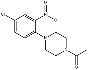 1-[4-(4-chloro-2-nitrophenyl)piperazin-1-yl]ethanone Struktur