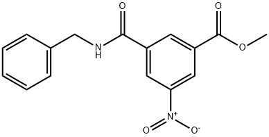 methyl 3-(benzylcarbamoyl)-5-nitrobenzoate Struktur