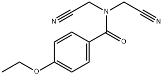 N,N-bis(cyanomethyl)-4-ethoxybenzamide Struktur