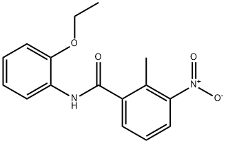 N-(2-ethoxyphenyl)-2-methyl-3-nitrobenzamide Struktur