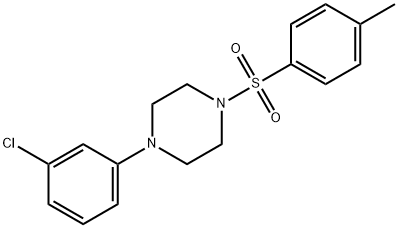 1-(3-chlorophenyl)-4-tosylpiperazine Struktur