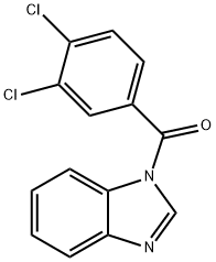 benzimidazol-1-yl-(3,4-dichlorophenyl)methanone Struktur