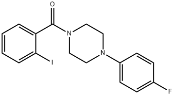 [4-(4-fluorophenyl)piperazin-1-yl](2-iodophenyl)methanone Struktur