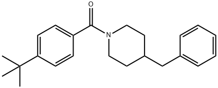 (4-benzylpiperidin-1-yl)-(4-tert-butylphenyl)methanone Struktur