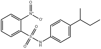 N-(4-butan-2-ylphenyl)-2-nitrobenzenesulfonamide Struktur