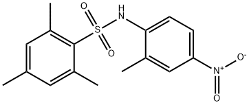 2,4,6-trimethyl-N-(2-methyl-4-nitrophenyl)benzenesulfonamide Struktur