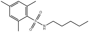 2,4,6-trimethyl-N-pentylbenzenesulfonamide Struktur