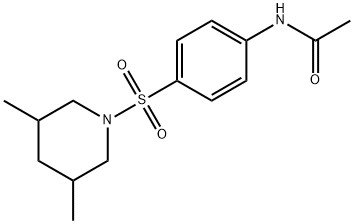 N-{4-[(3,5-dimethylpiperidin-1-yl)sulfonyl]phenyl}acetamide Struktur