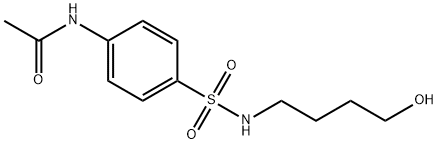 N-[4-(4-hydroxybutylsulfamoyl)phenyl]acetamide Struktur