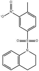 1-(4-methyl-3-nitrophenyl)sulfonyl-3,4-dihydro-2H-quinoline Struktur