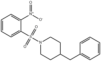 4-benzyl-1-[(2-nitrophenyl)sulfonyl]piperidine Struktur