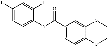 N-(2,4-difluorophenyl)-3,4-dimethoxybenzamide Struktur