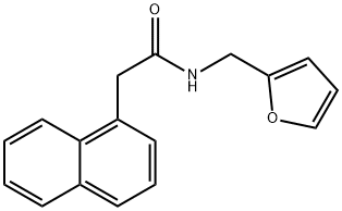 N-(2-furylmethyl)-2-(1-naphthyl)acetamide Struktur