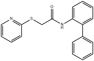 N-(2-phenylphenyl)-2-pyridin-2-ylsulfanylacetamide Struktur