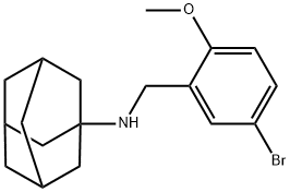 N-(5-bromo-2-methoxybenzyl)tricyclo[3.3.1.1~3,7~]decan-1-amine 結(jié)構(gòu)式