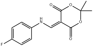 5-[(4-fluoroanilino)methylidene]-2,2-dimethyl-1,3-dioxane-4,6-dione