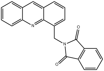 2-Acridin-4-ylmethyl-isoindole-1,3-dione Struktur