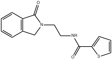 N-[2-(3-oxo-1H-isoindol-2-yl)ethyl]thiophene-2-carboxamide Struktur