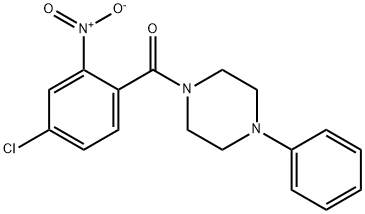 (4-chloro-2-nitrophenyl)(4-phenylpiperazin-1-yl)methanone Struktur