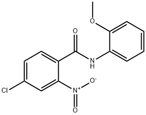 4-chloro-N-(2-methoxyphenyl)-2-nitrobenzamide Struktur