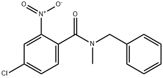 N-benzyl-4-chloro-N-methyl-2-nitrobenzamide Struktur