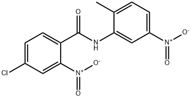 4-chloro-N-(2-methyl-5-nitrophenyl)-2-nitrobenzamide Struktur